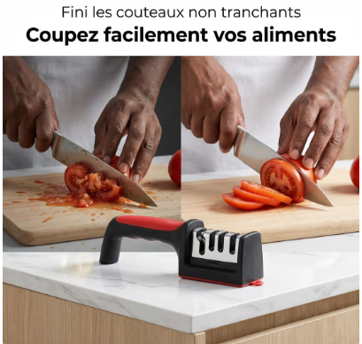 Aiguiseur de Couteaux 4 en 1 – Redonnez du tranchant à vos couteaux