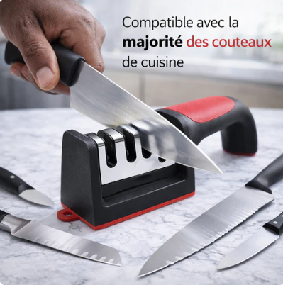 Aiguiseur de Couteaux 4 en 1 – Redonnez du tranchant à vos couteaux